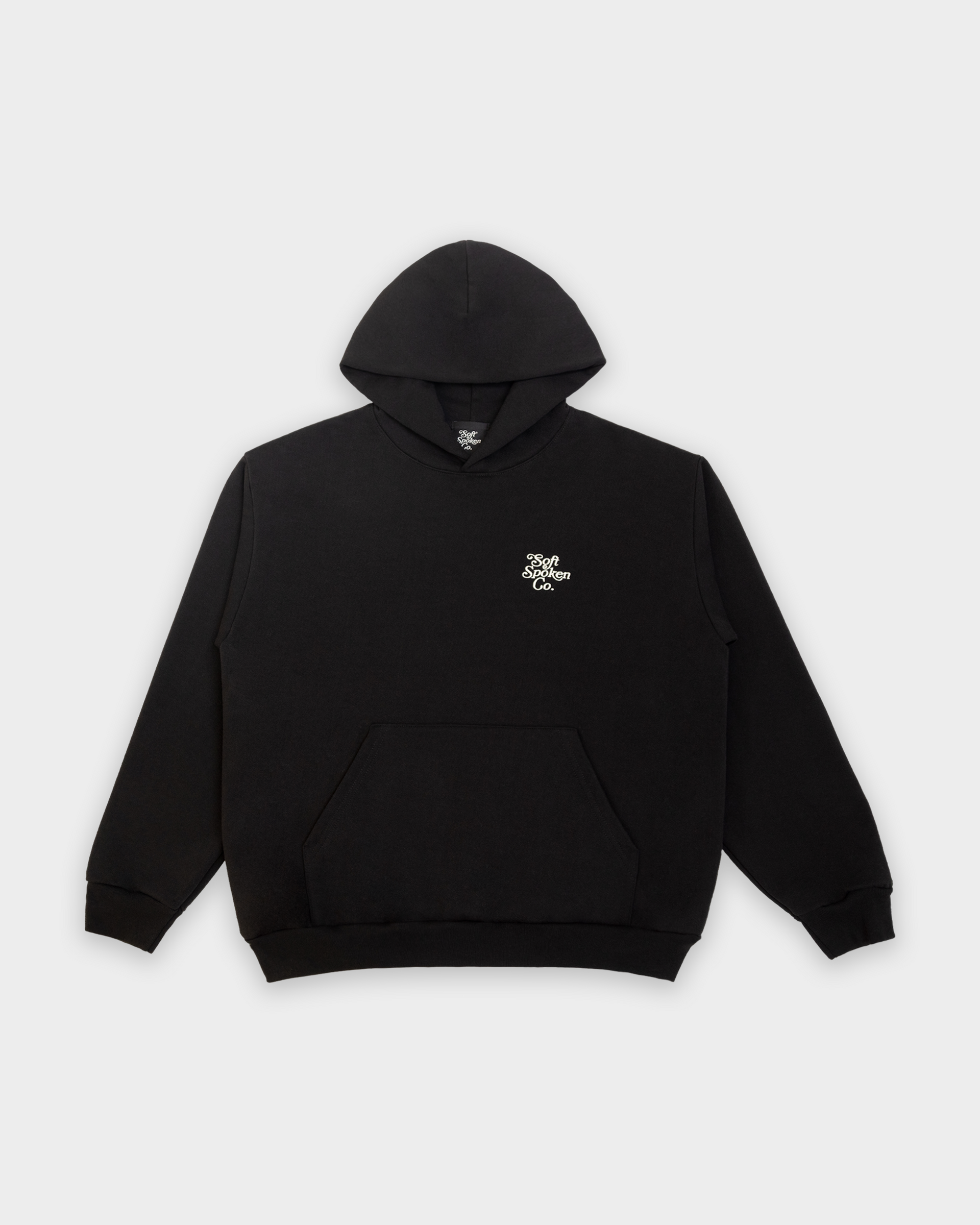 Signature Hoodie - Black – Soft Spoken Co.